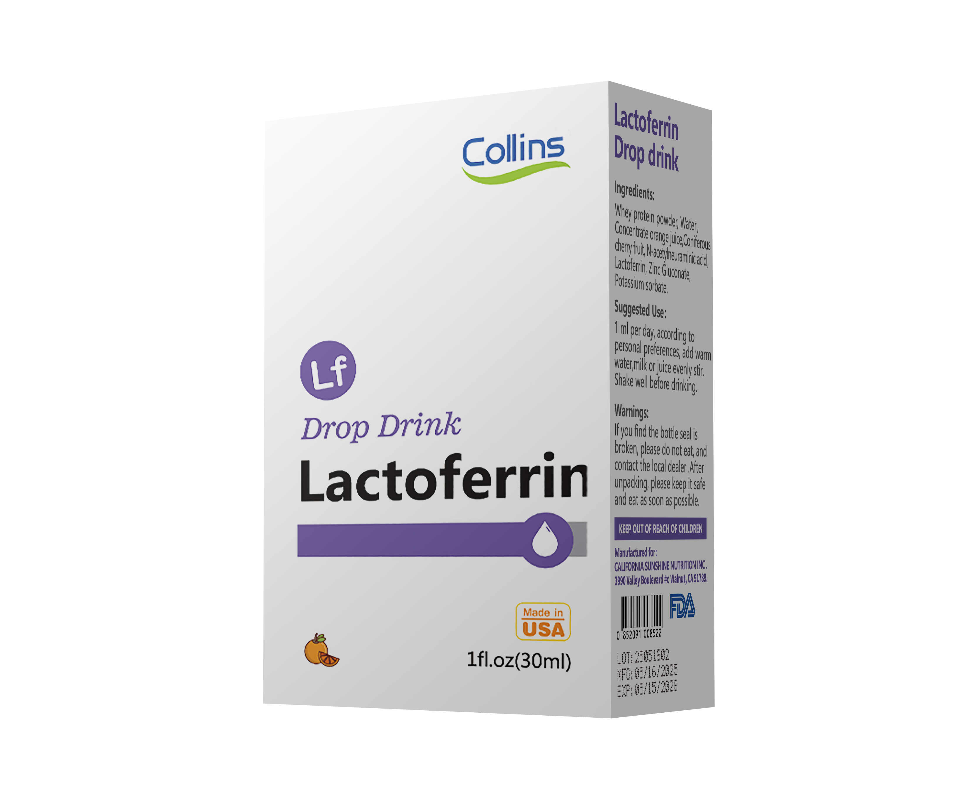 科琳思乳铁蛋白滴液饮品